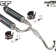 YCF Factory Racing Doppel Auspuffanlage YC110-136-08-BK