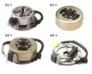 YCF Lichtmaschinenteile - Zündungsplatte und Schwungrad