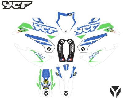 YCF Original Pilot F125 MY 2023Grafik Kit KDP1252023